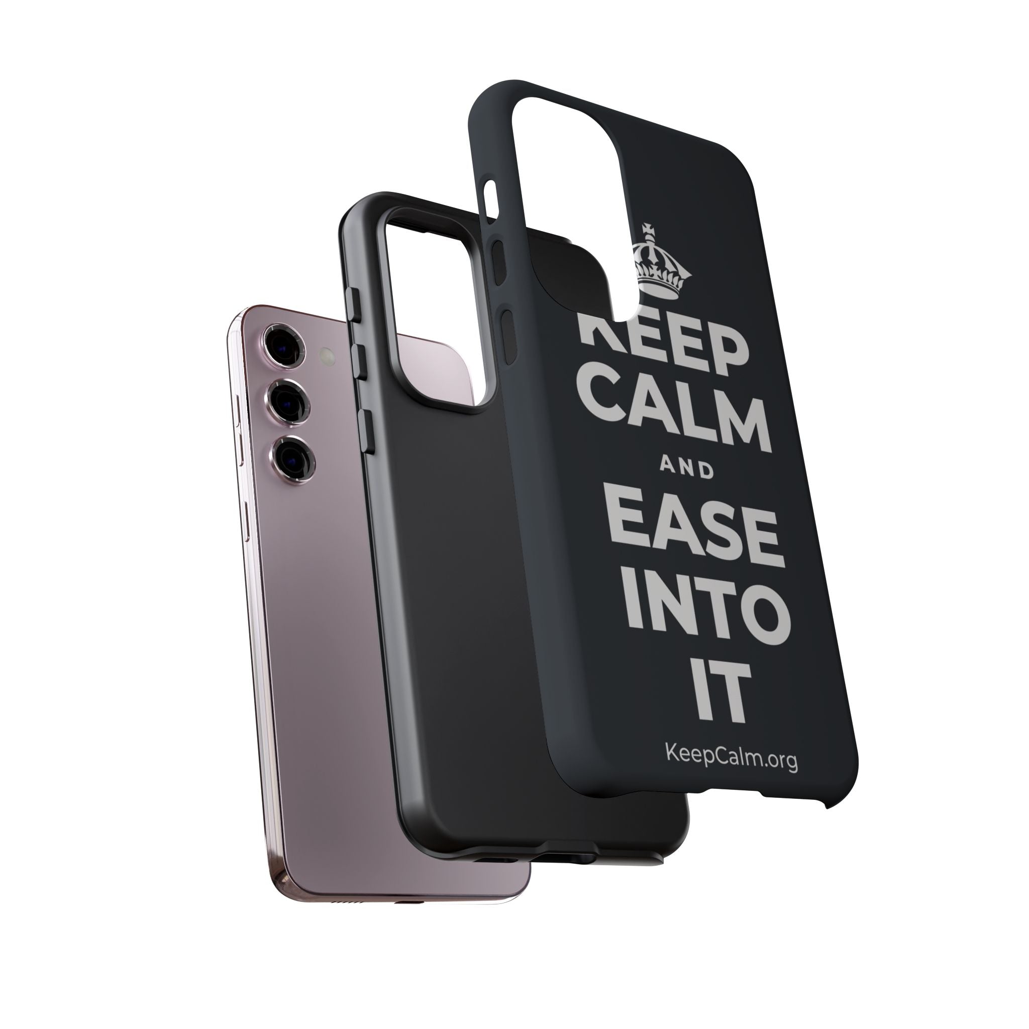 KEEP CALM AND EASE INTO IT Phone Case (Dark)