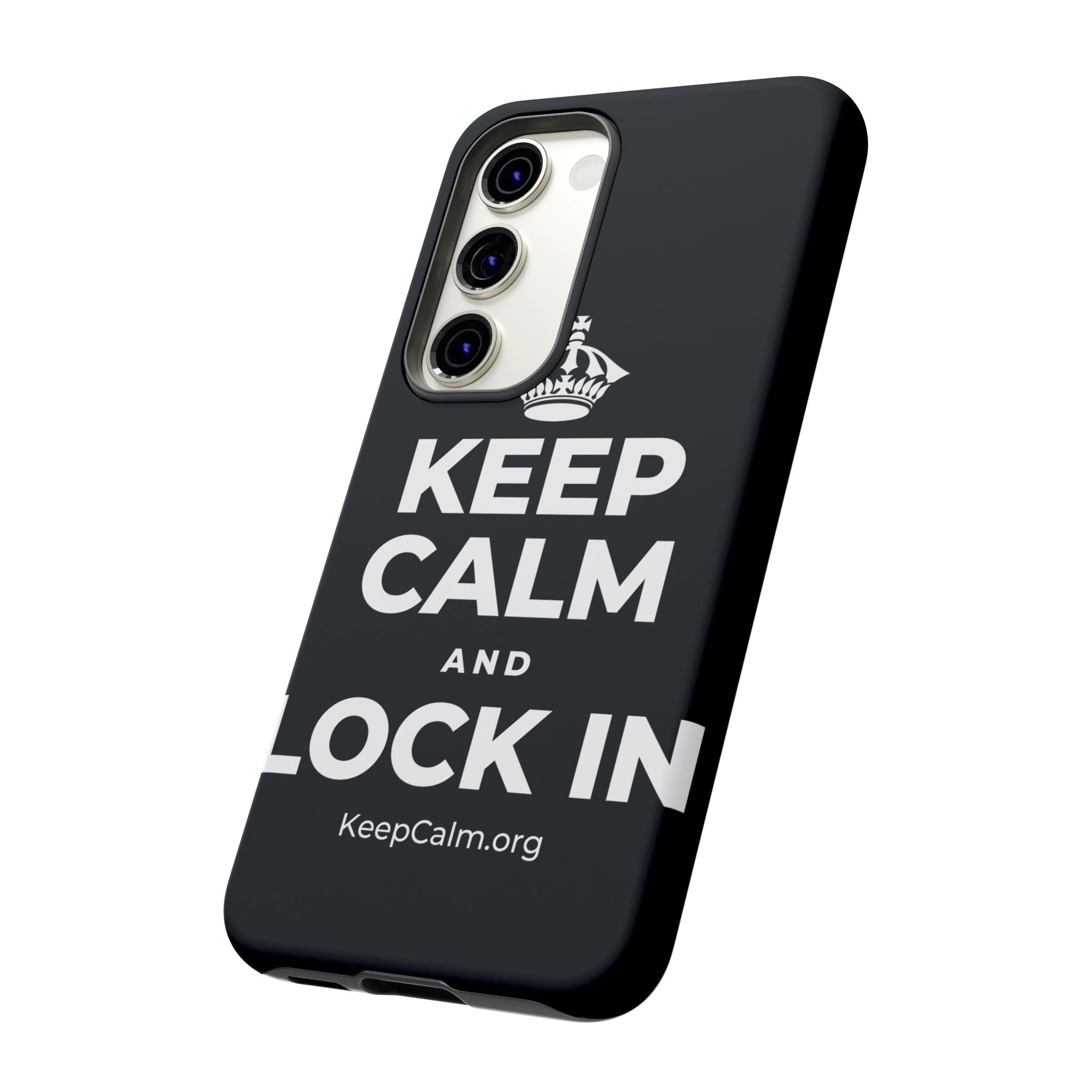 KEEP CALM AND LOCK IN Phone Case (Dark)