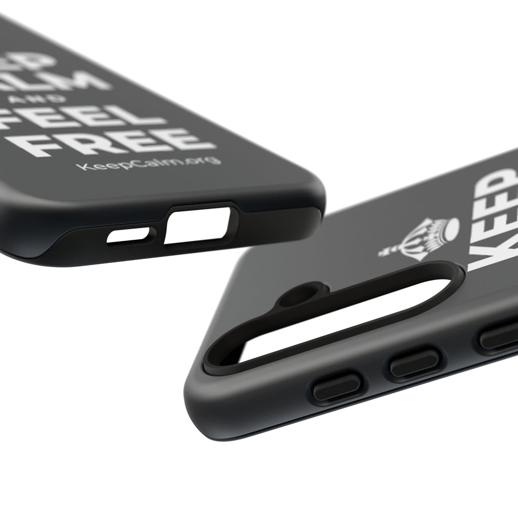 KEEP CALM AND FEEL FREE Phone Case (Dark)