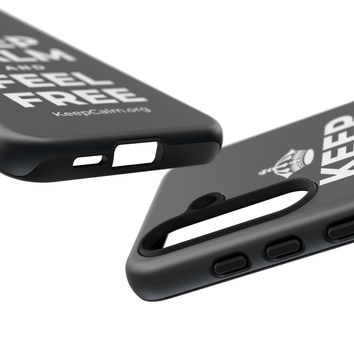 KEEP CALM AND FEEL FREE Phone Case (Dark)