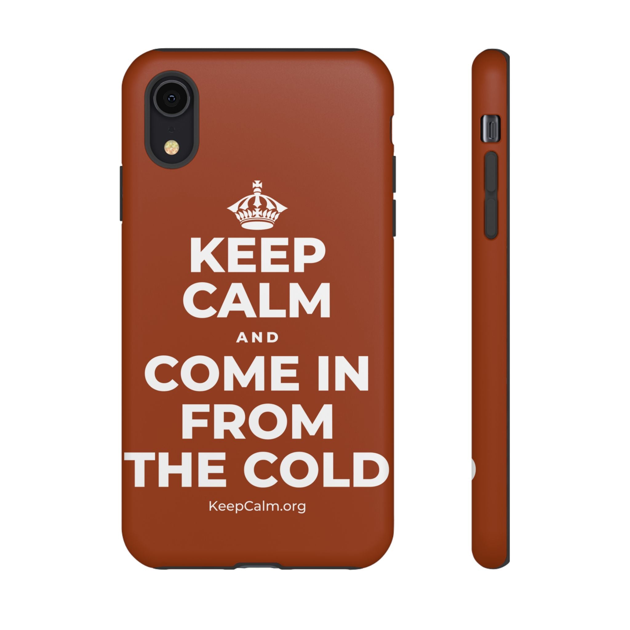 KEEP CALM AND COME IN FROM THE COLD Phone Case