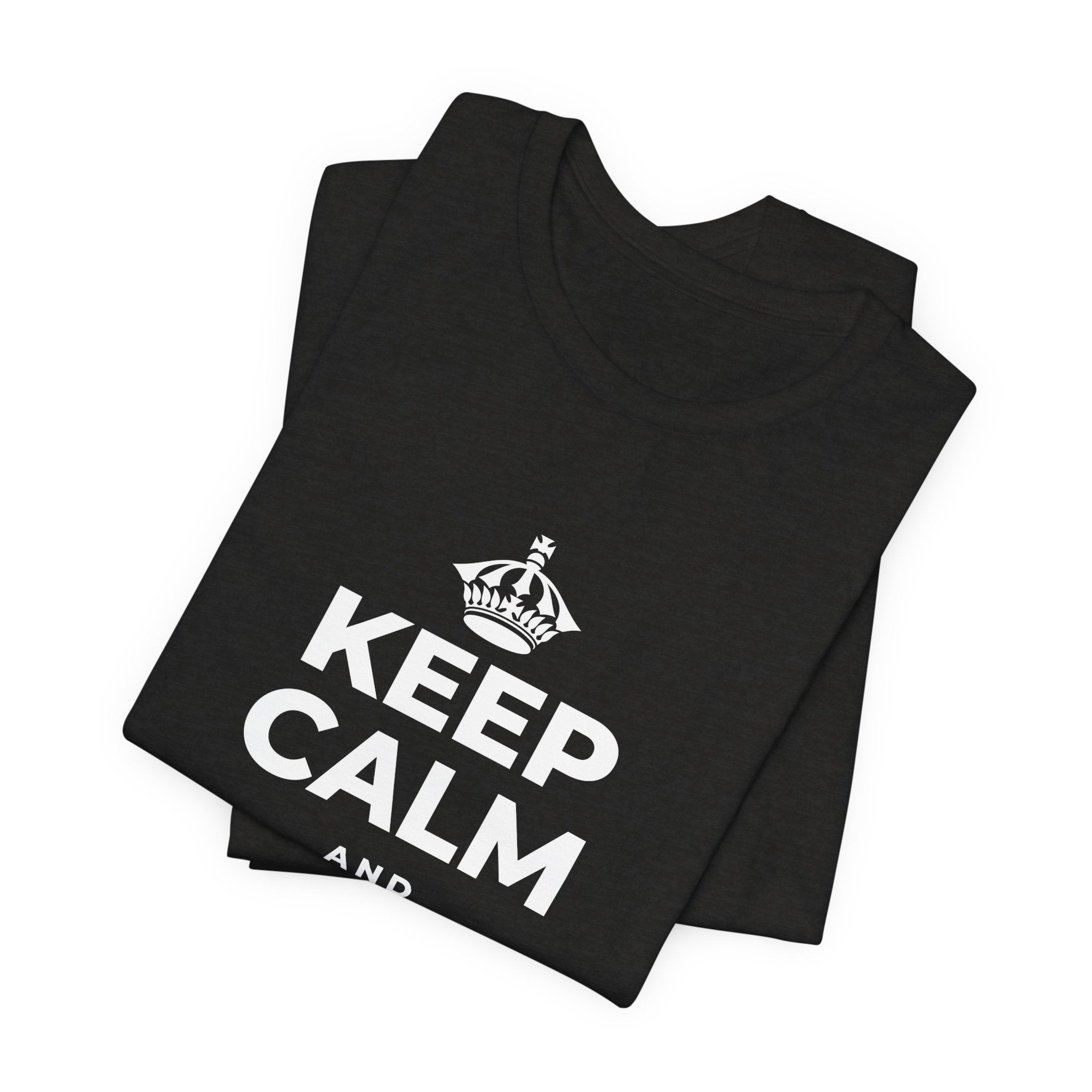 KEEP CALM AND TELL THE TRUTH T-Shirt (Soft Cream–Heather Mauve)