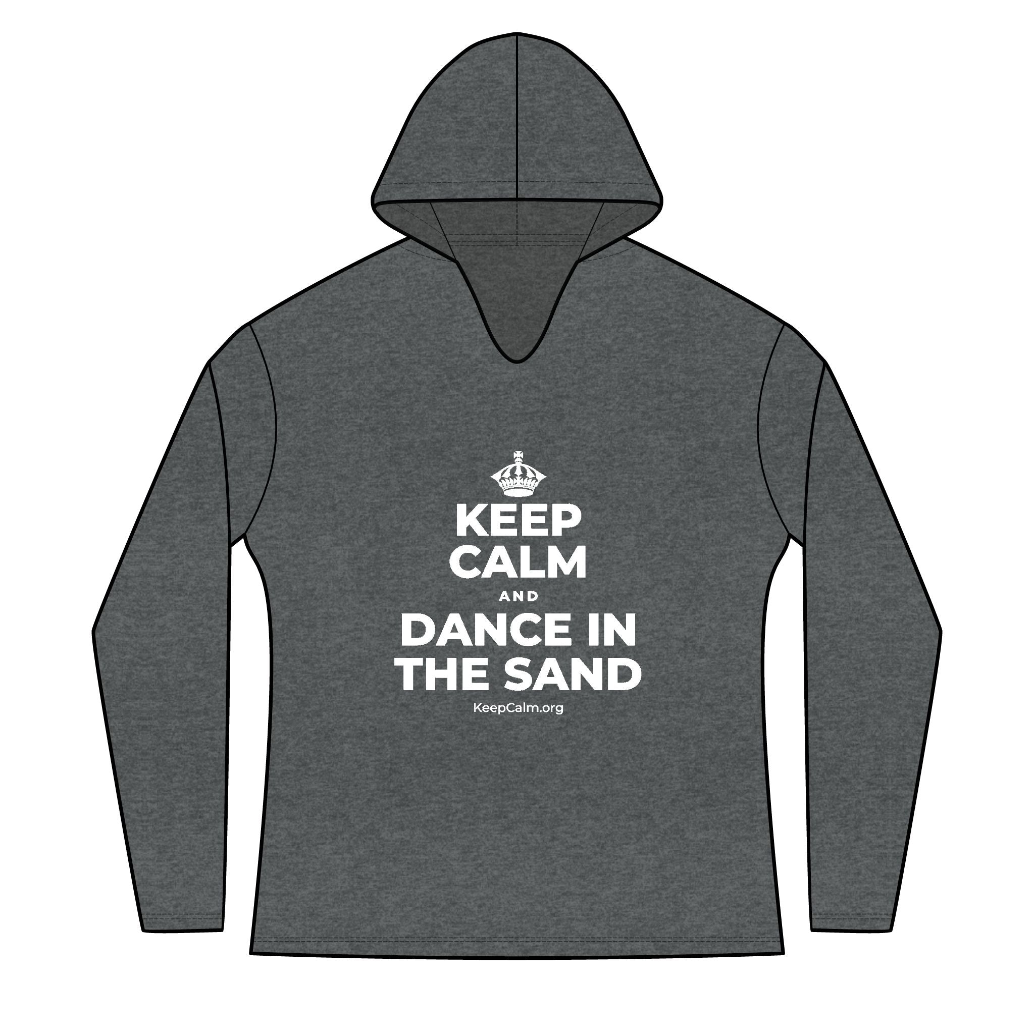 KEEP CALM AND DANCE IN THE SAND Women's Long Sleeve Hoodie