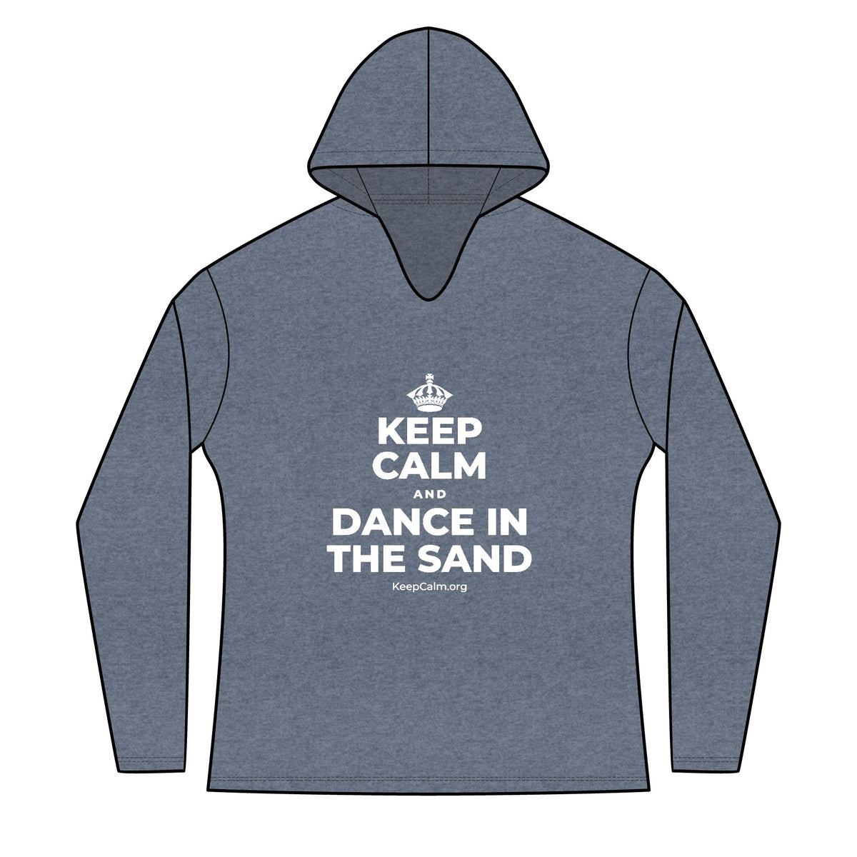 KEEP CALM AND DANCE IN THE SAND Women's Long Sleeve Hoodie