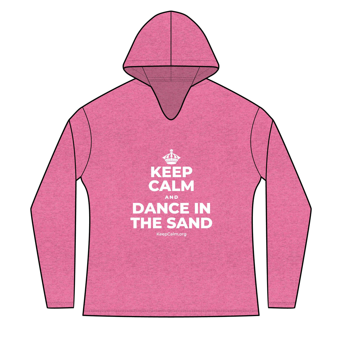 KEEP CALM AND DANCE IN THE SAND Women's Long Sleeve Hoodie