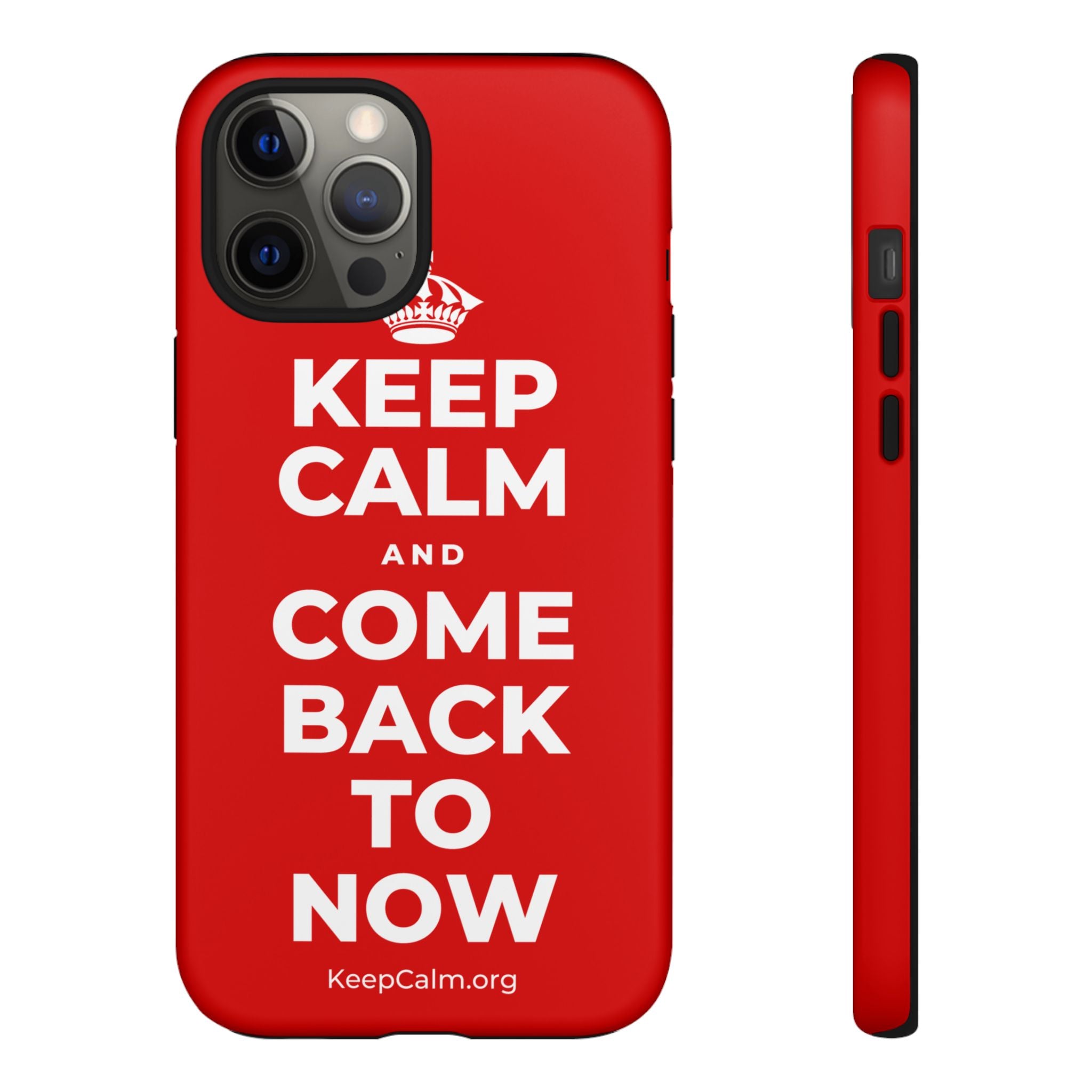 KEEP CALM AND COME BACK TO NOW Phone Case
