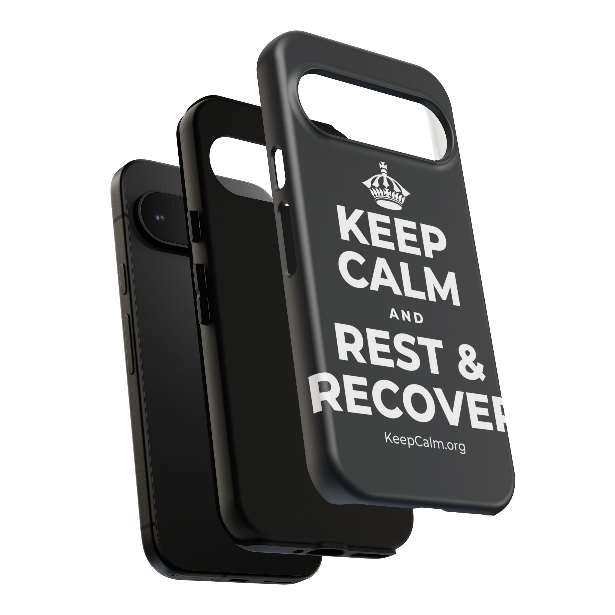 KEEP CALM AND REST & RECOVER Phone Case (Dark)