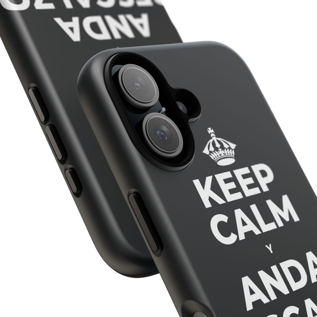 KEEP CALM Y ANDA DESCALZO EN EL PASTO Phone Case (Dark)