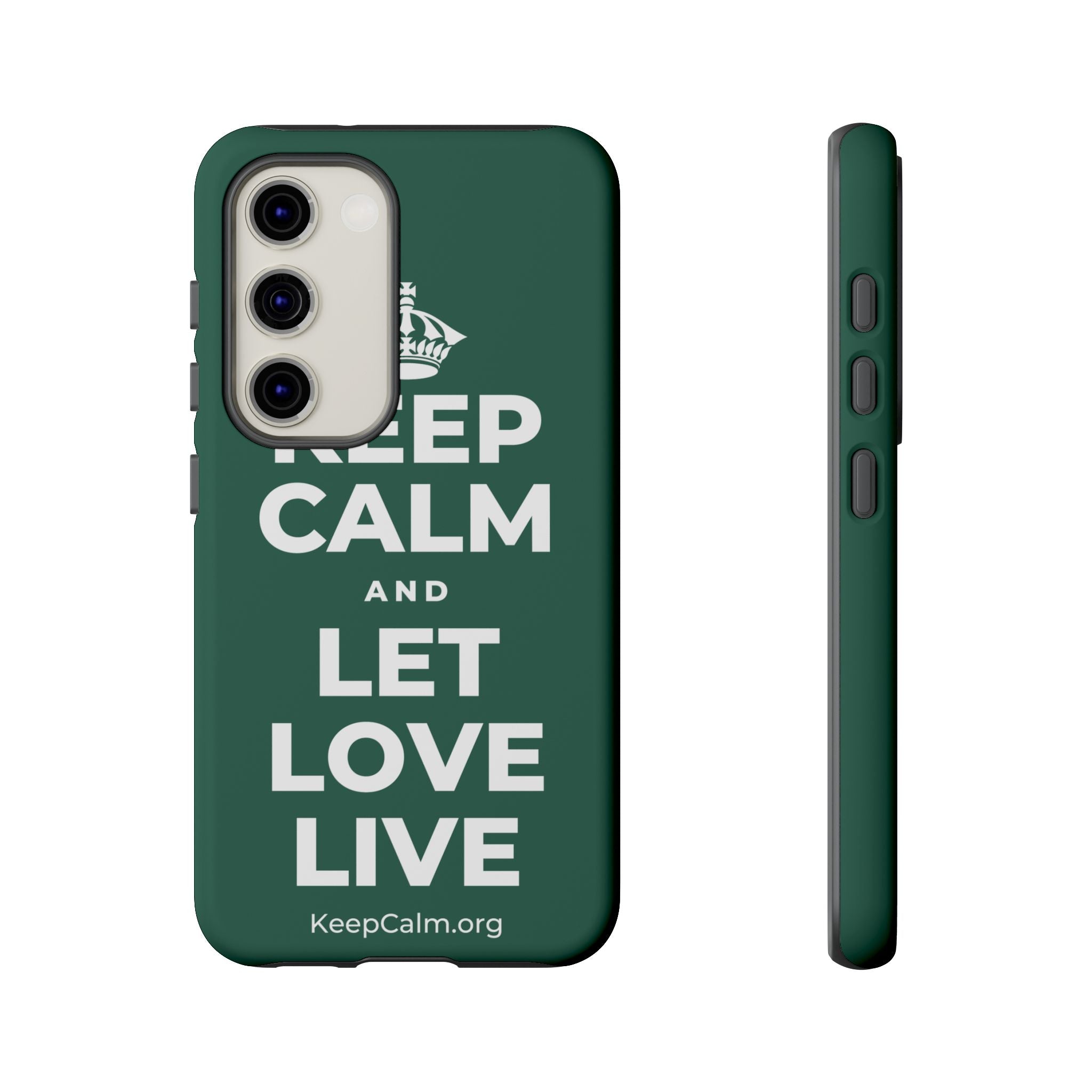 KEEP CALM AND LET LOVE LIVE Phone Case