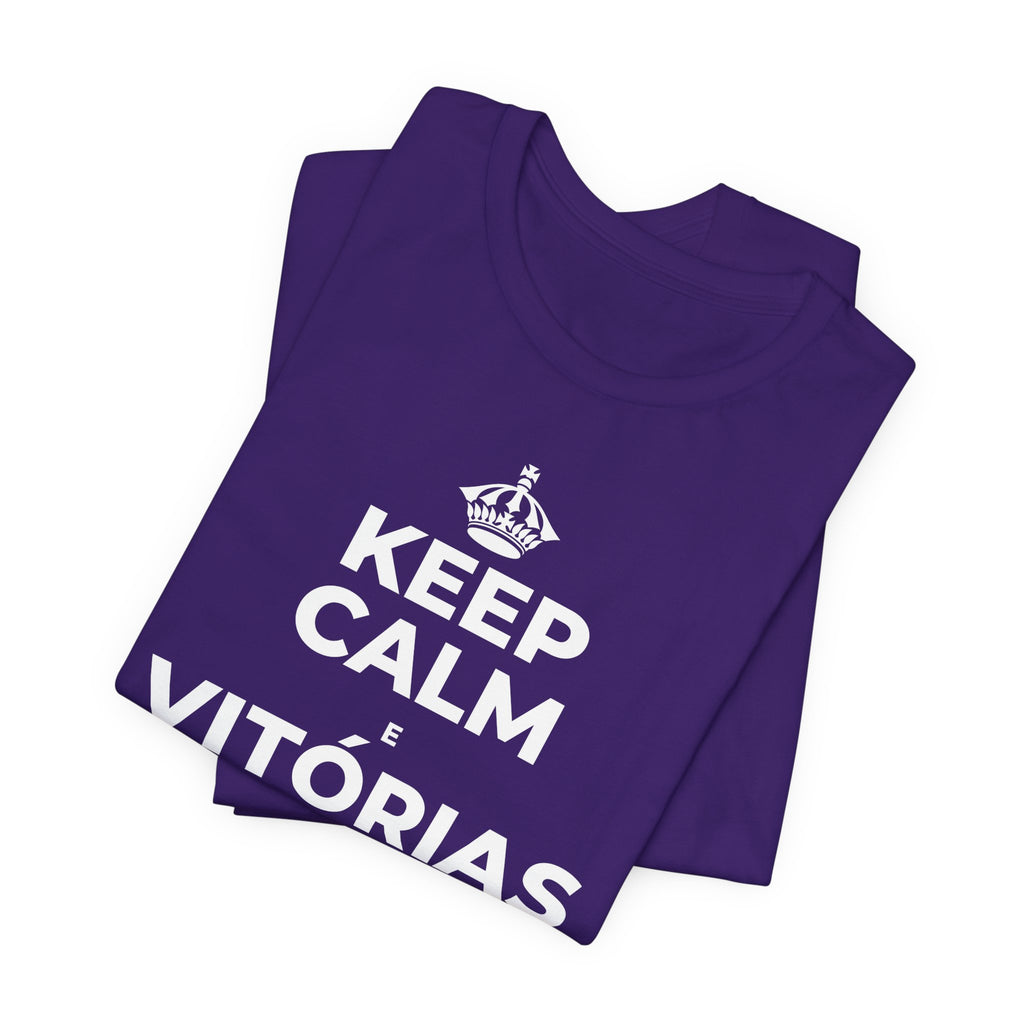 KEEP CALM E VITÓRIAS PEQUENAS, SEMANA GRANDE T-Shirt (Soft Cream–Heather Mauve)