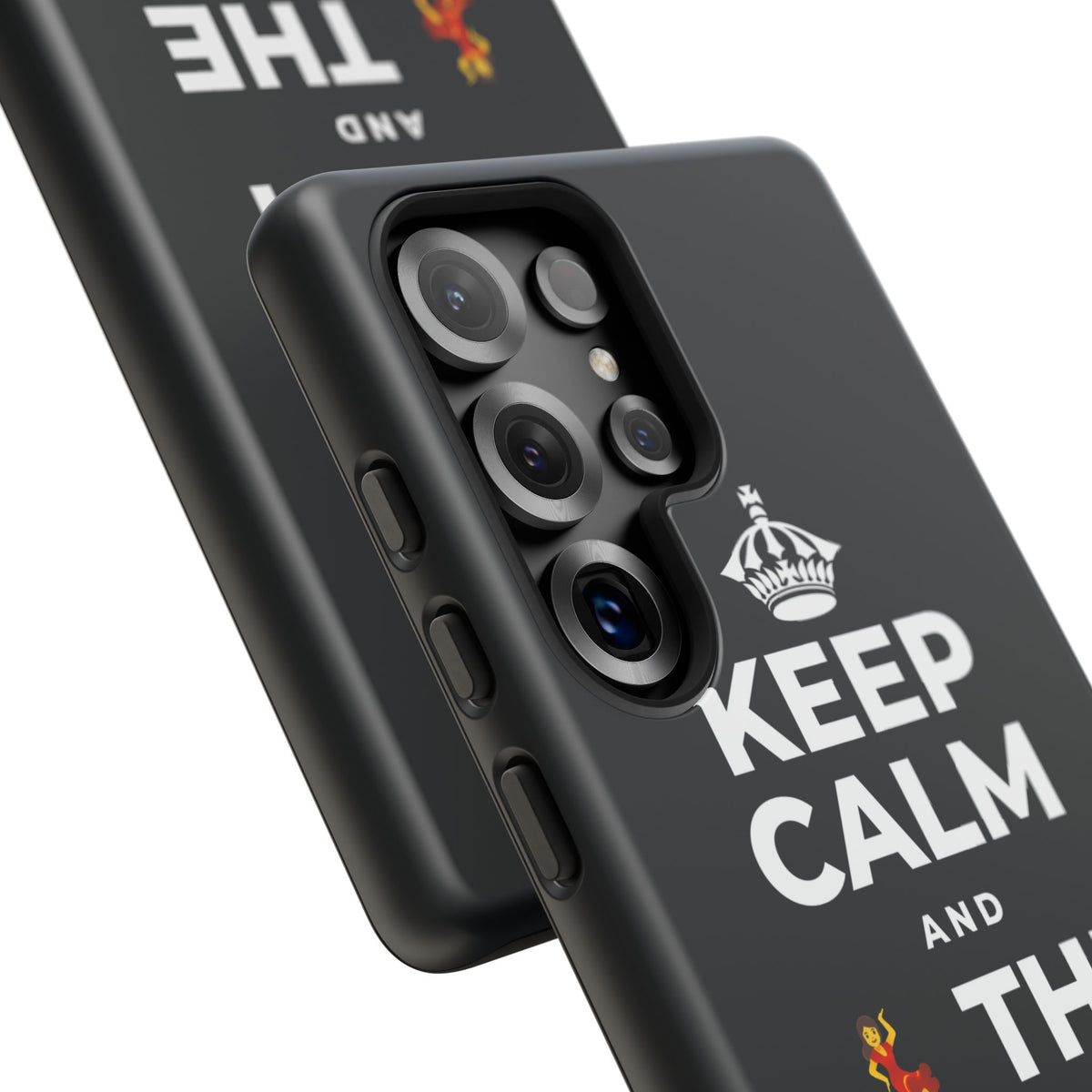 KEEP CALM AND 💃 THE NIGHT AWAY Phone Case (Dark)