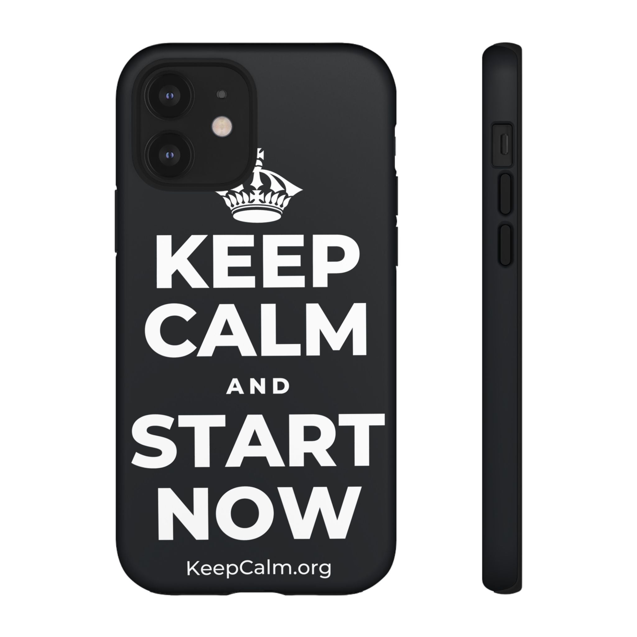 KEEP CALM AND START NOW Phone Case (Dark)