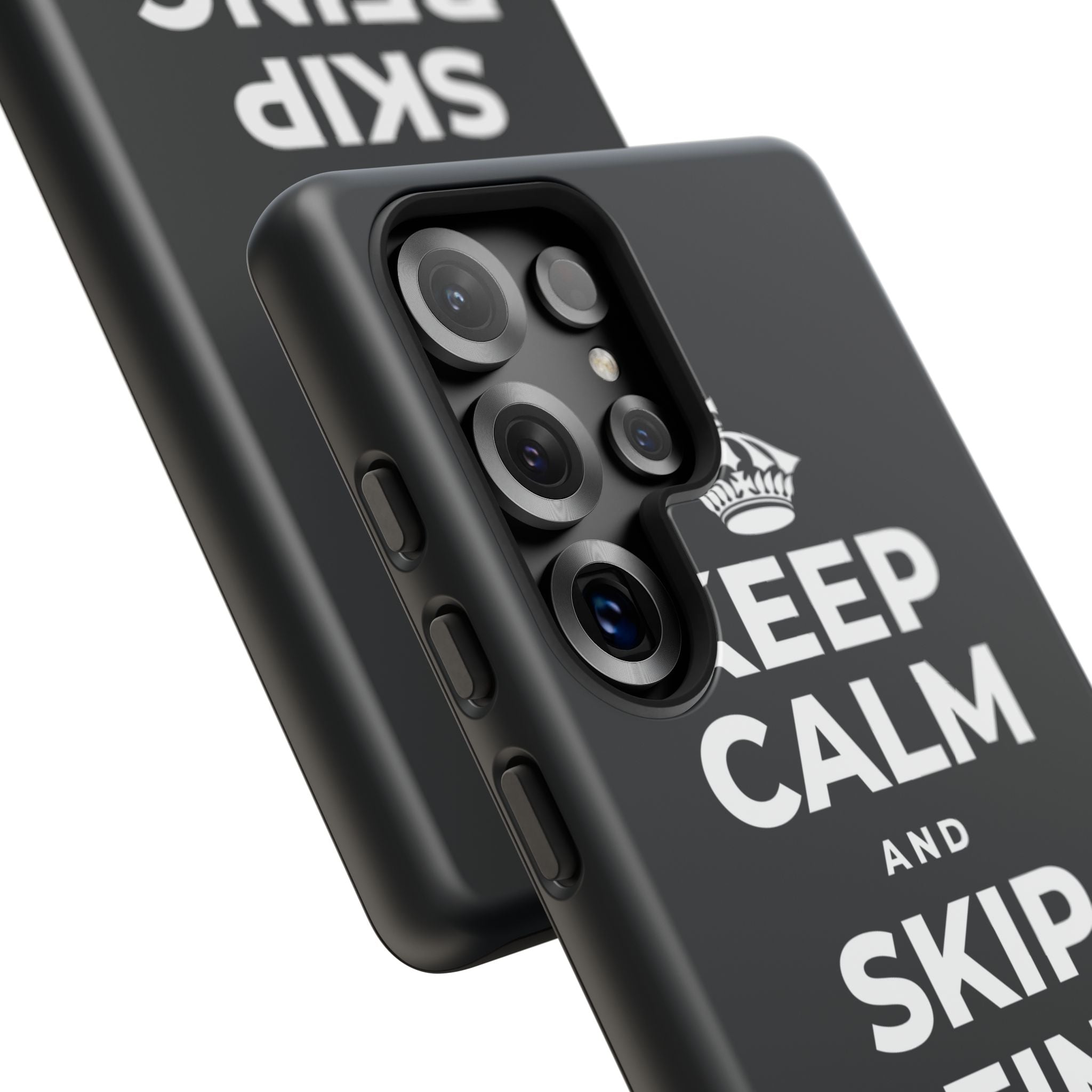 KEEP CALM AND SKIP BEING OKAY TODAY Phone Case (Dark)