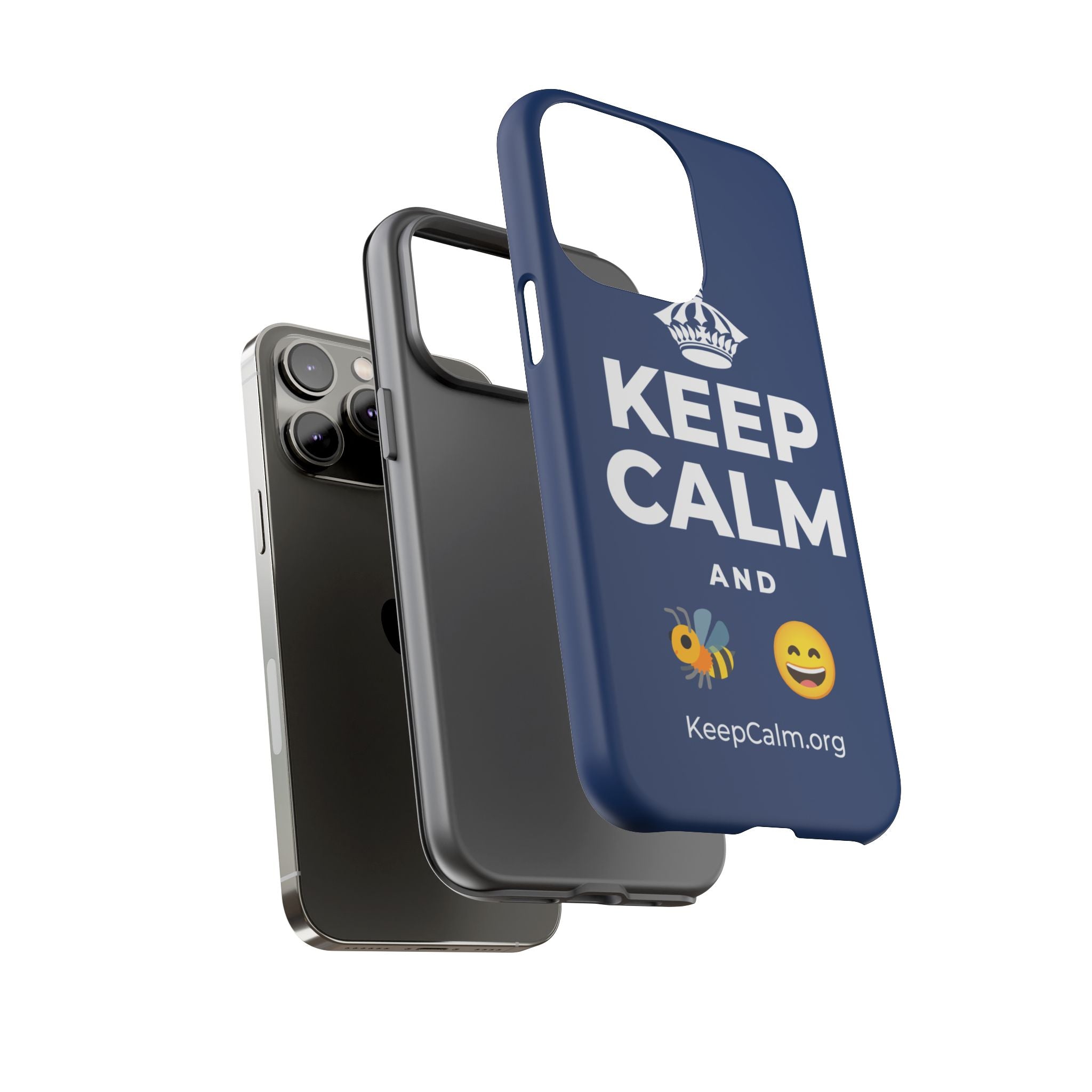 KEEP CALM AND 🐝 😄 Phone Case