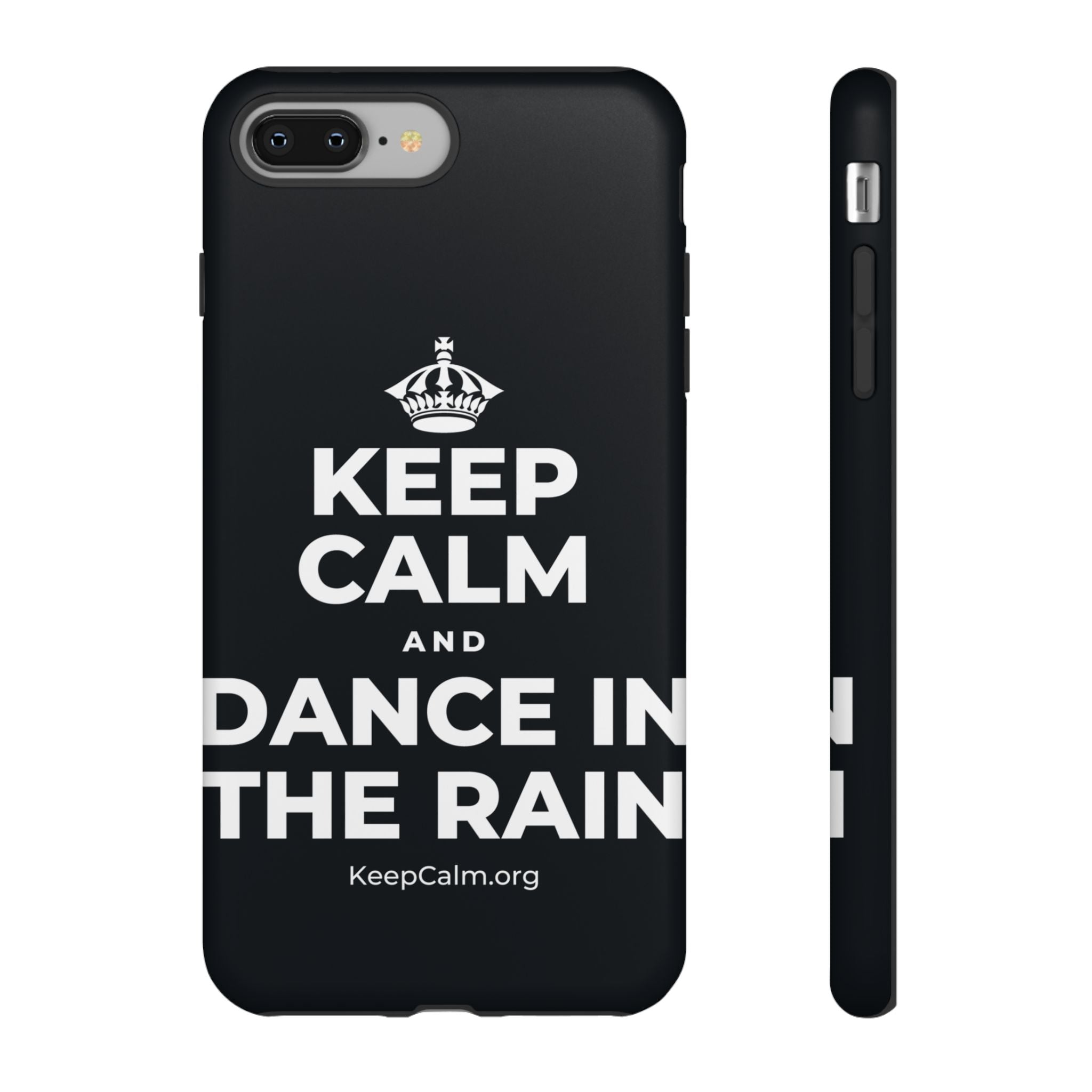KEEP CALM AND DANCE IN THE RAIN Phone Case (Dark)