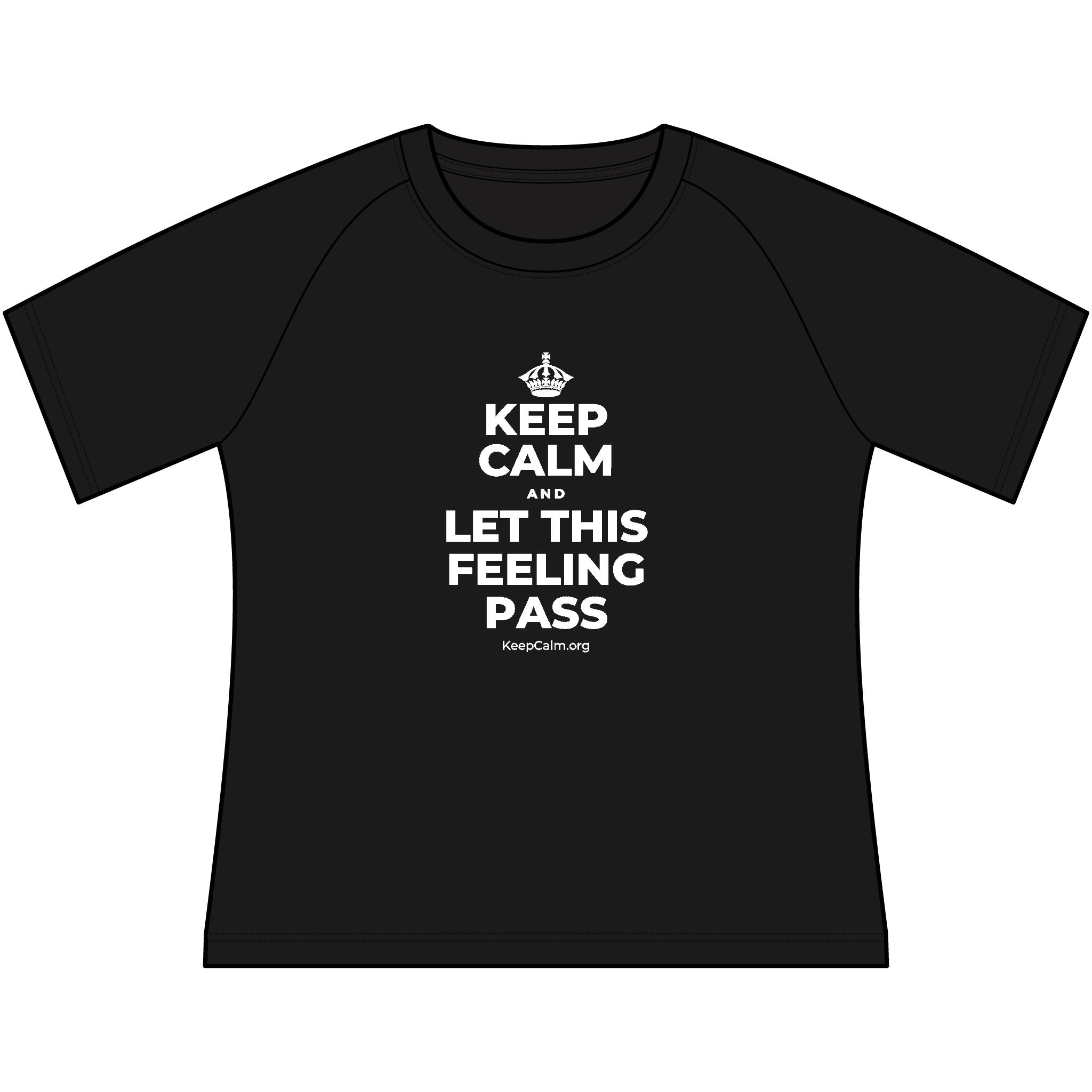 KEEP CALM AND LET THIS FEELING PASS Women's Raglan Tee