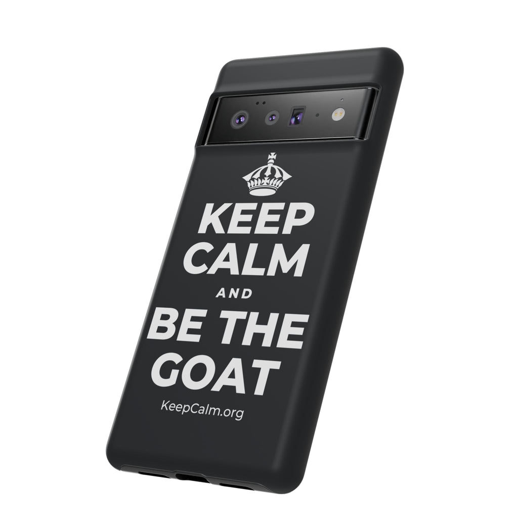 KEEP CALM AND BE THE GOAT Phone Case (Dark)