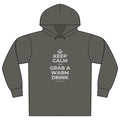 KEEP CALM AND GRAB A WARM DRINK Organic Hoodie Tee