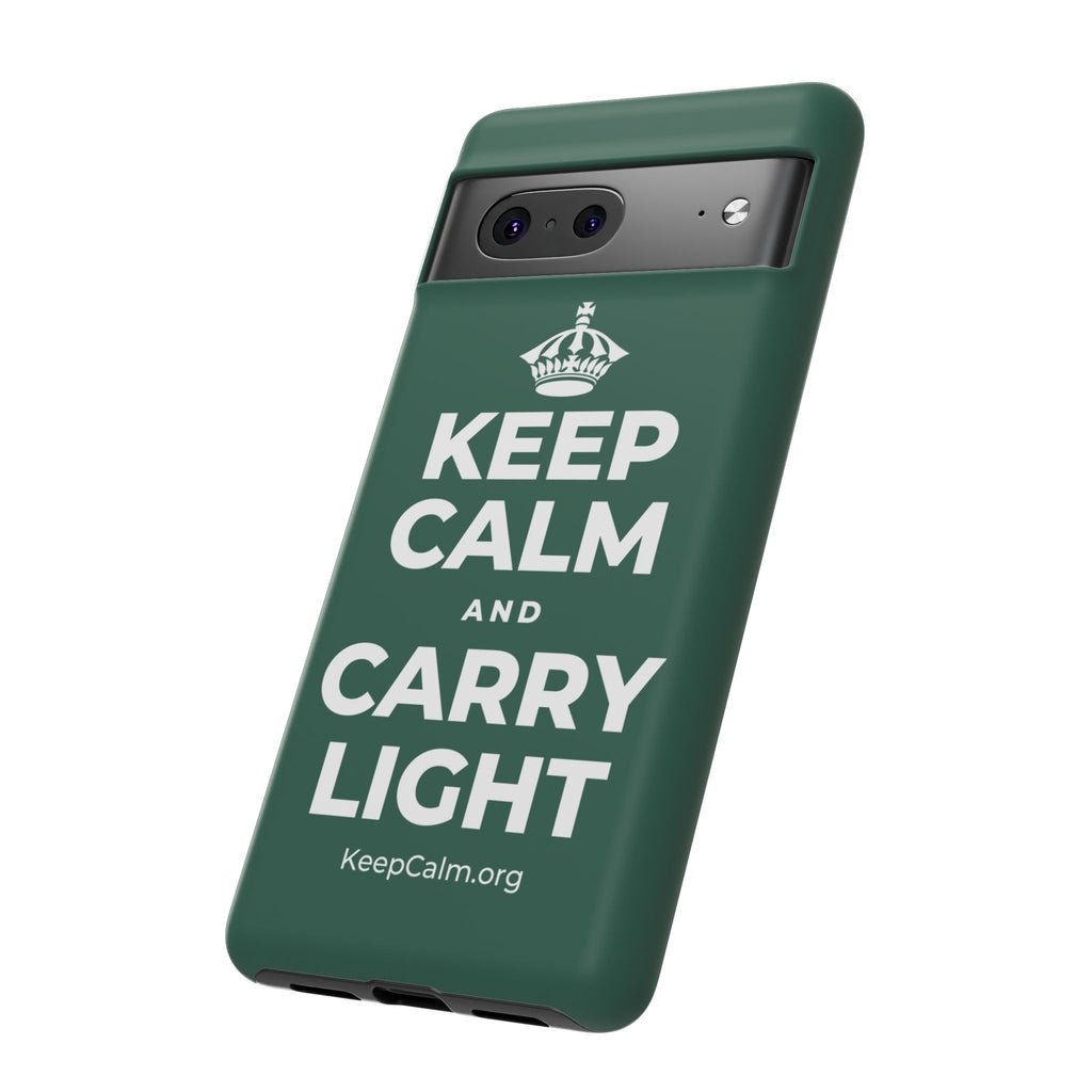 KEEP CALM AND CARRY LIGHT Phone Case