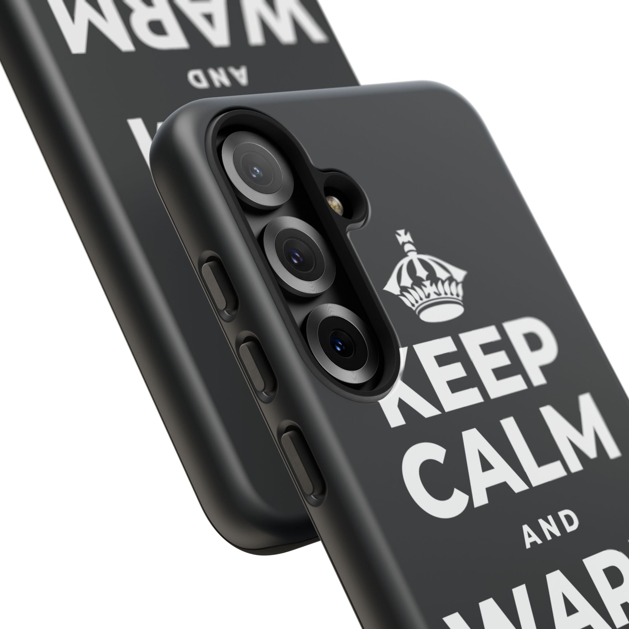 KEEP CALM AND WARM YOUR HANDS Phone Case (Dark)