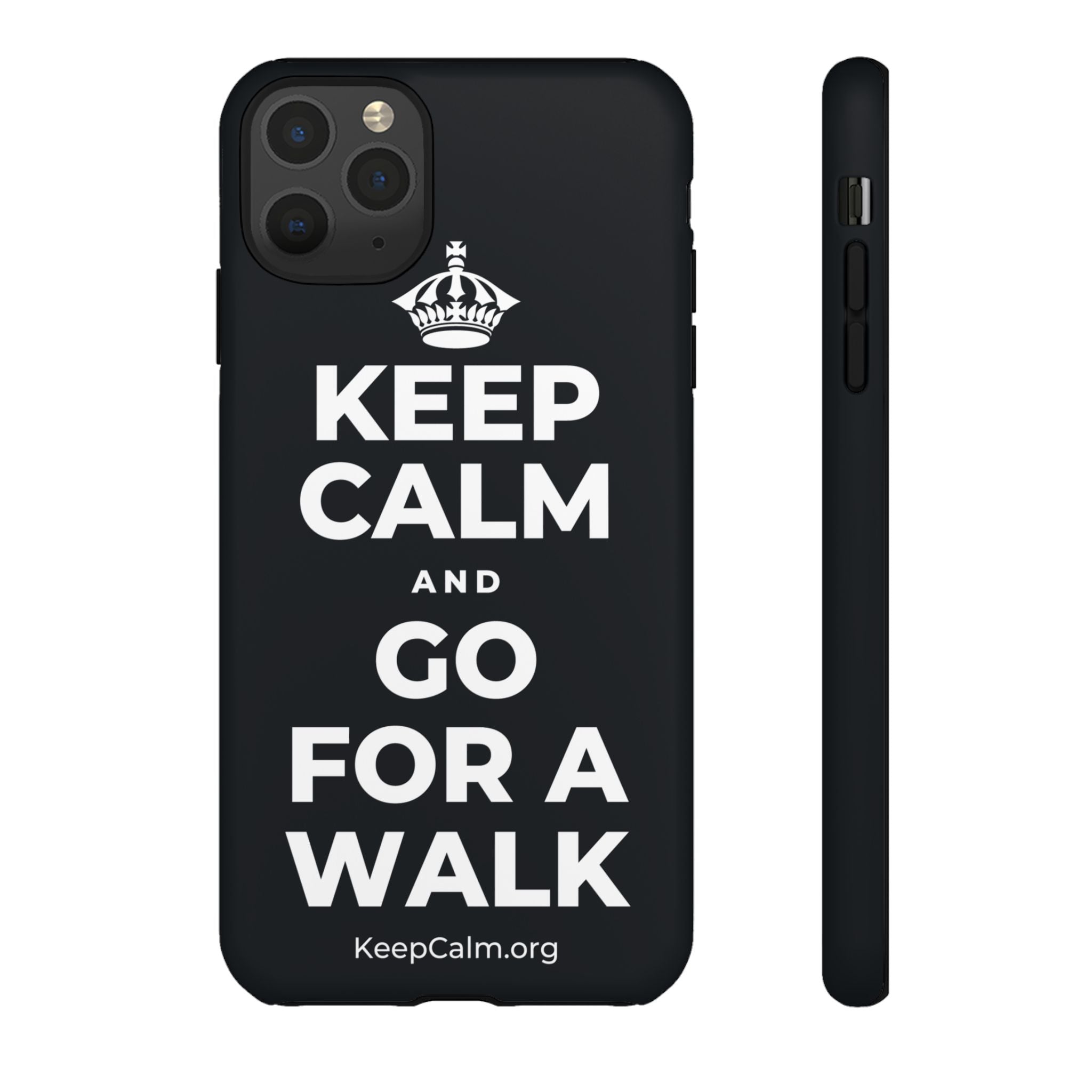KEEP CALM AND GO FOR A WALK Phone Case (Dark)