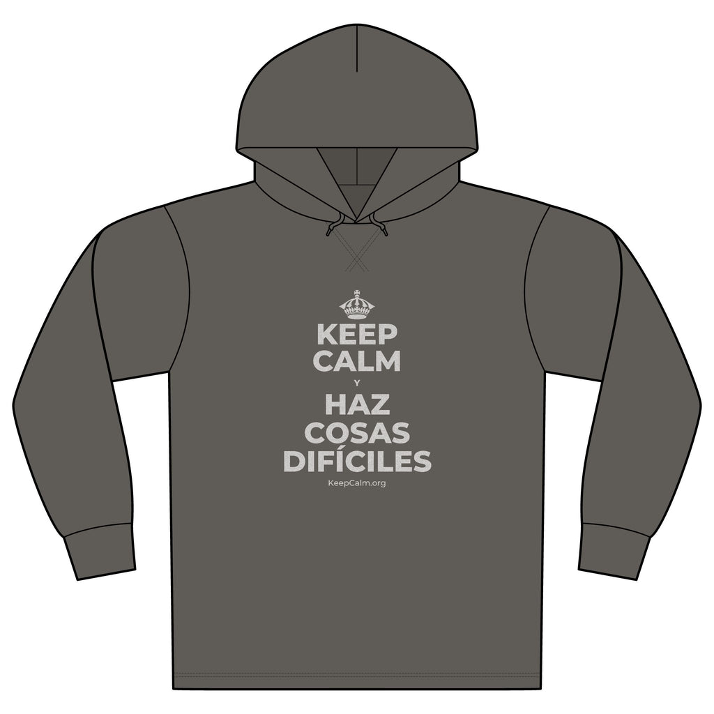KEEP CALM Y HAZ COSAS DIFÍCILES Organic Hoodie Tee