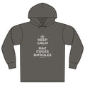 KEEP CALM Y HAZ COSAS DIFÍCILES Organic Hoodie Tee