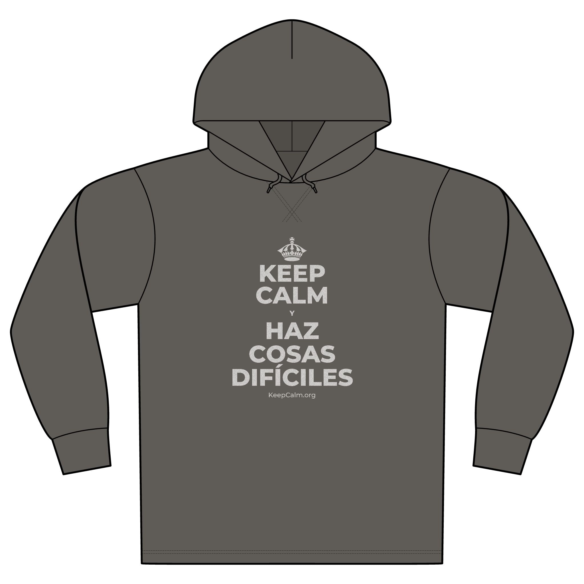 KEEP CALM Y HAZ COSAS DIFÍCILES Organic Hoodie Tee