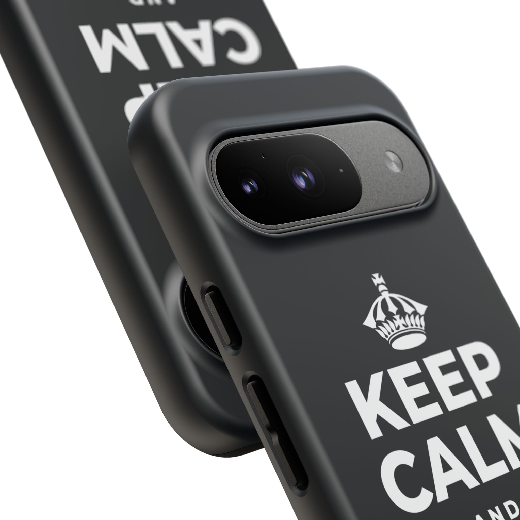 KEEP CALM AND BREATHE Phone Case (Dark)