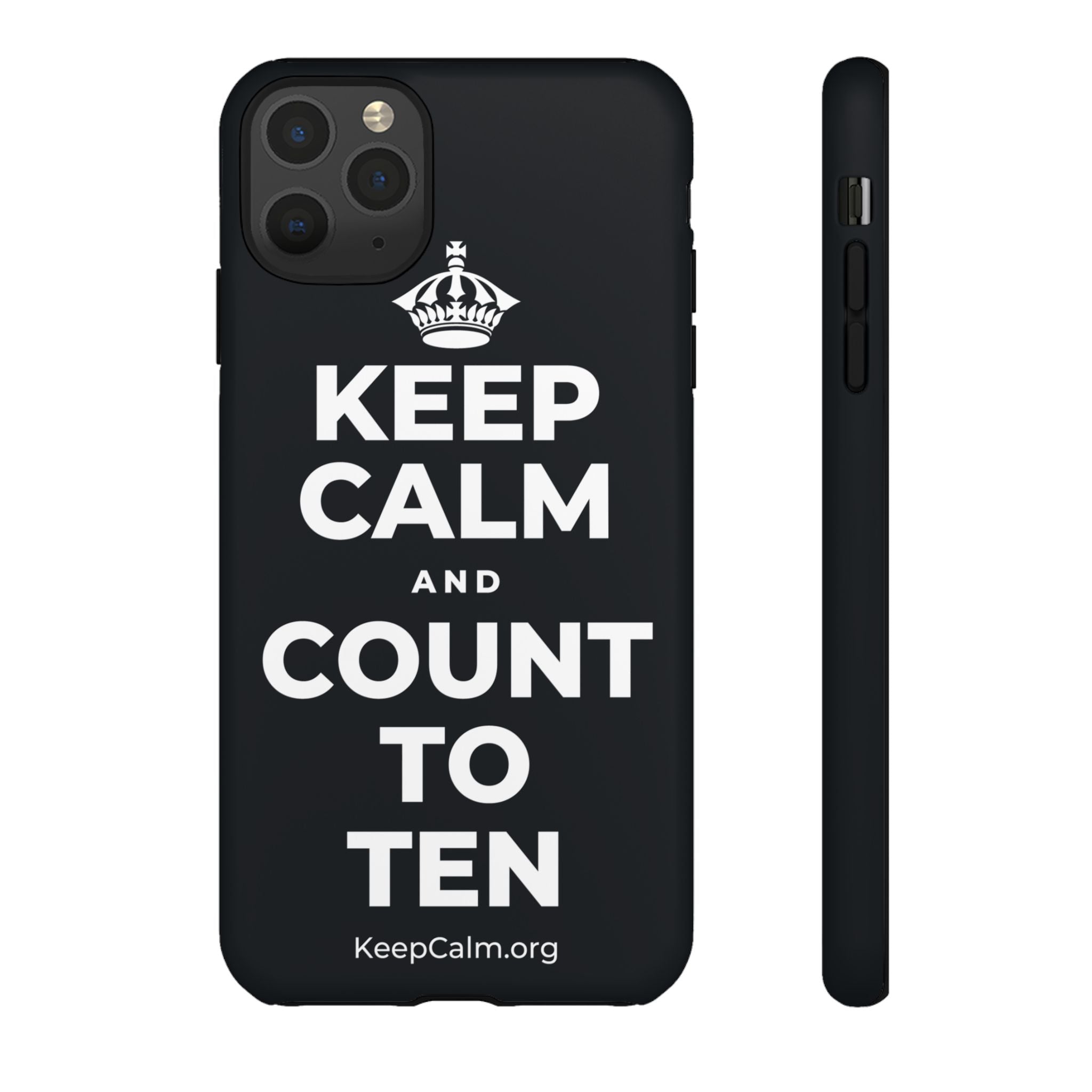 KEEP CALM AND COUNT TO TEN Phone Case (Dark)