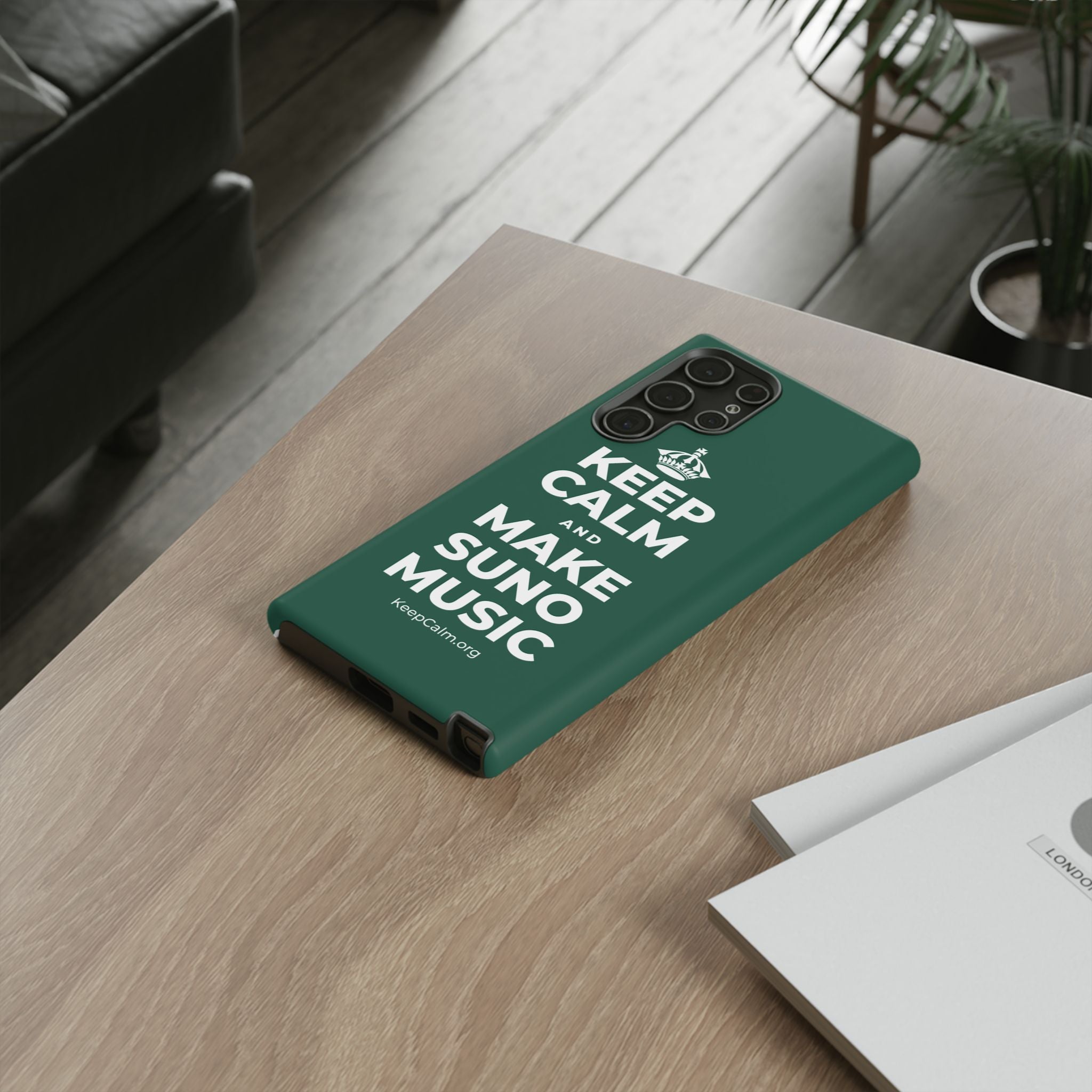 KEEP CALM AND MAKE SUNO MUSIC Phone Case