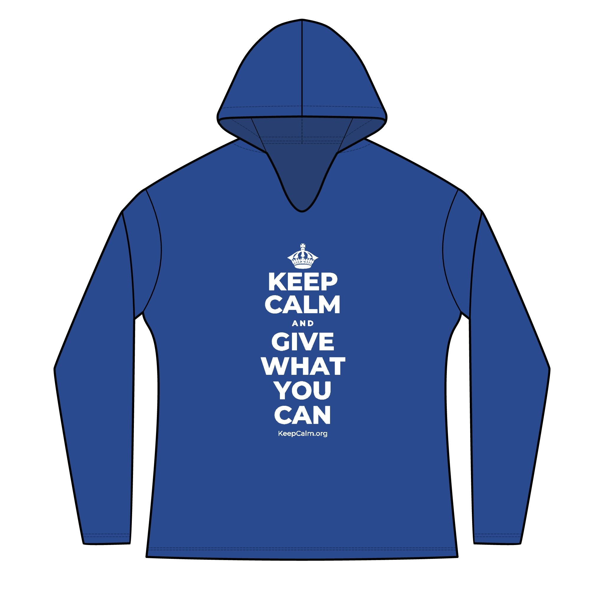 KEEP CALM AND GIVE WHAT YOU CAN Women's Long Sleeve Hoodie