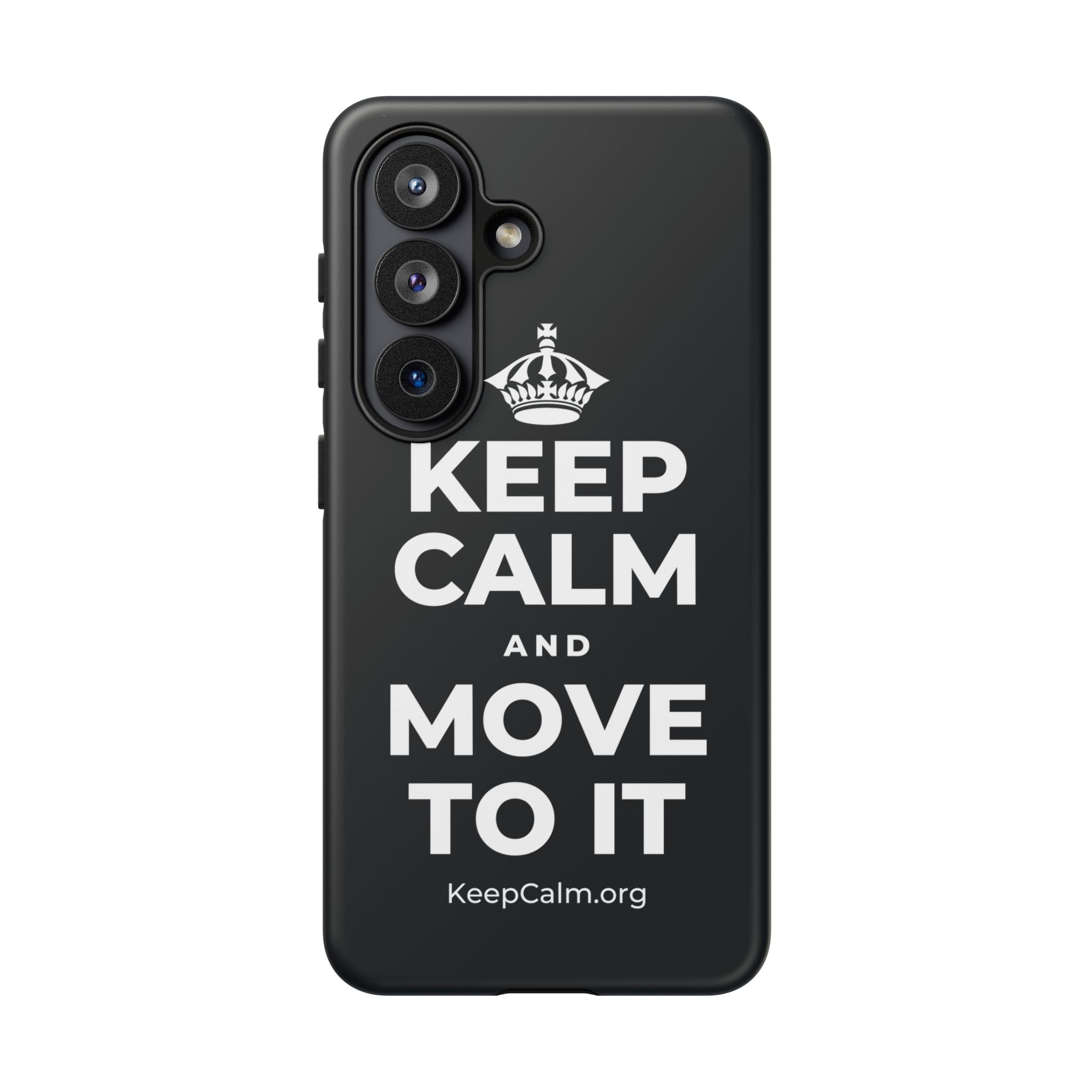 KEEP CALM AND MOVE TO IT Phone Case (Dark)