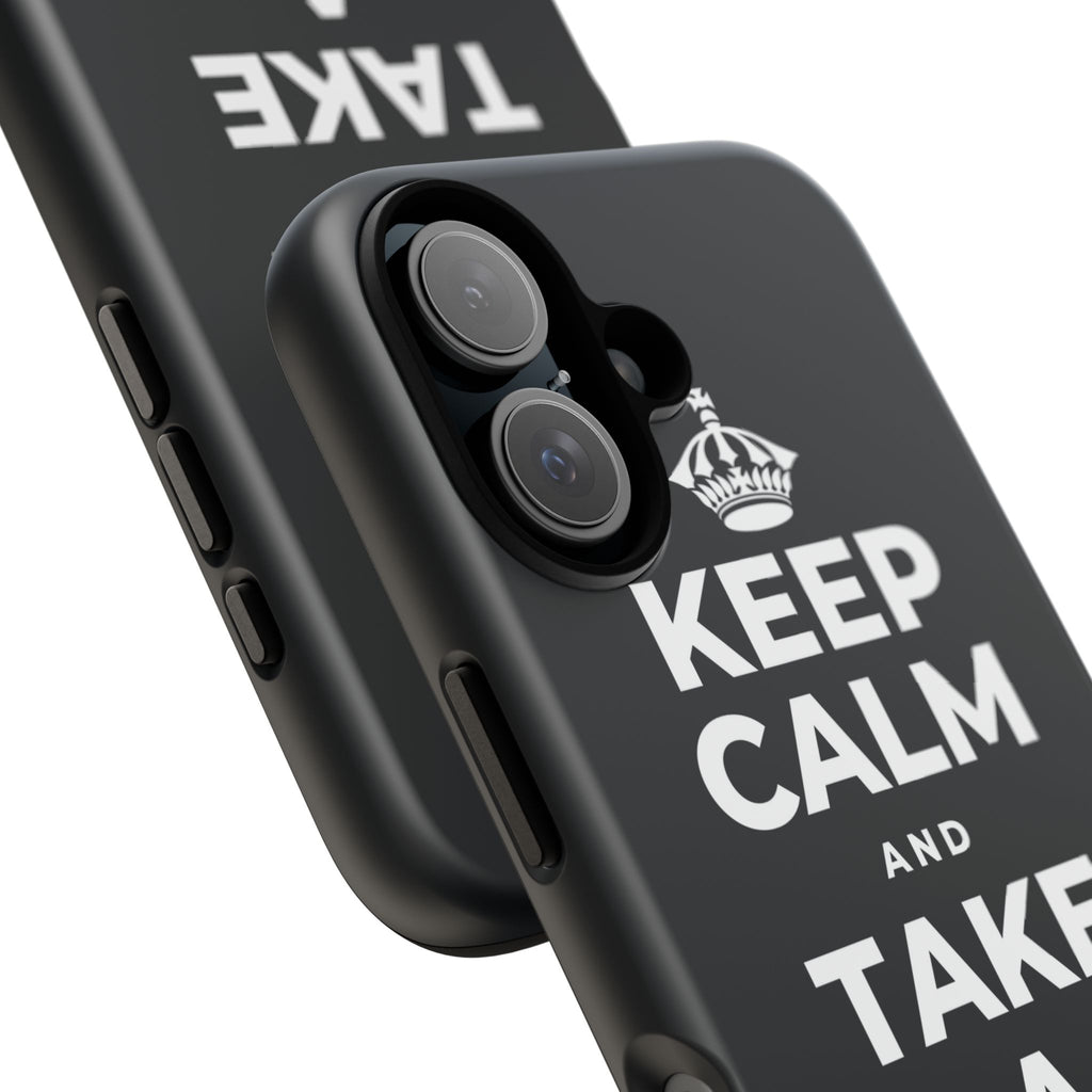 KEEP CALM AND TAKE A REAL BREAK Phone Case (Dark)