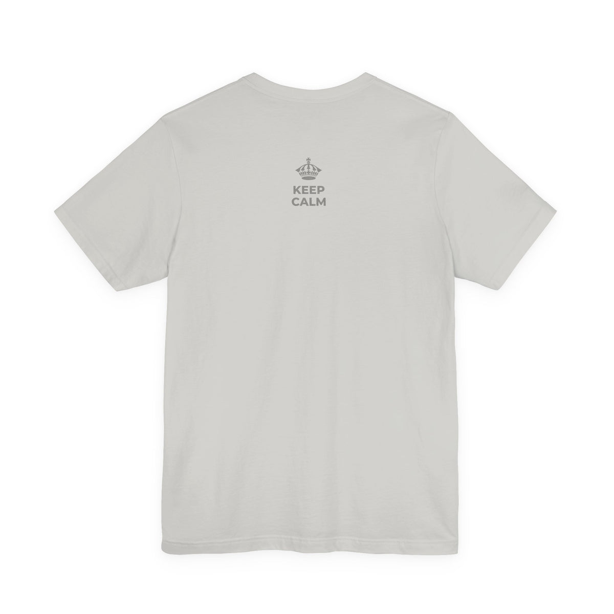 KEEP CALM AND PICK JUST ONE THING T-Shirt (Baby Blue–Silver)