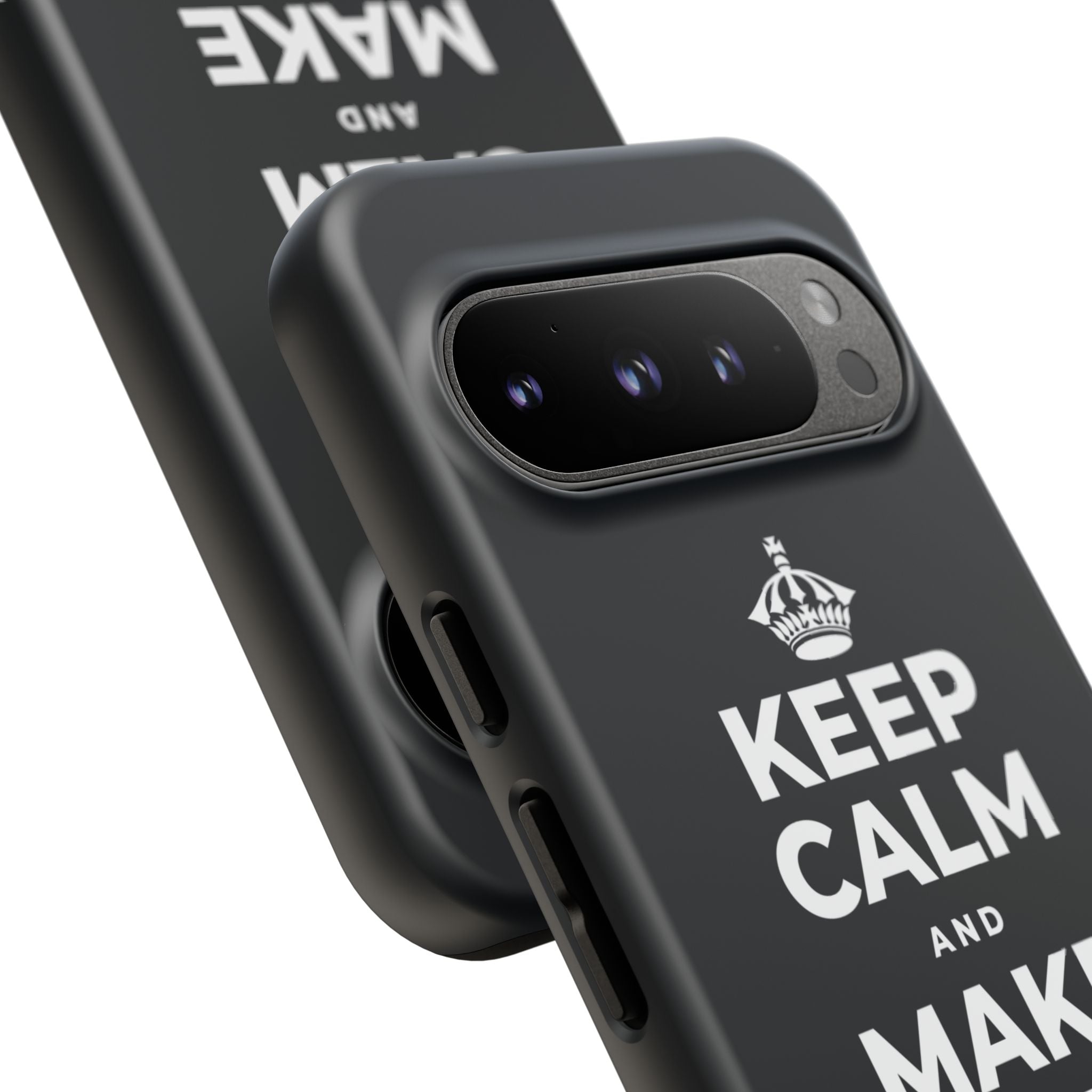 KEEP CALM AND MAKE SOMETHING TODAY Phone Case (Dark)