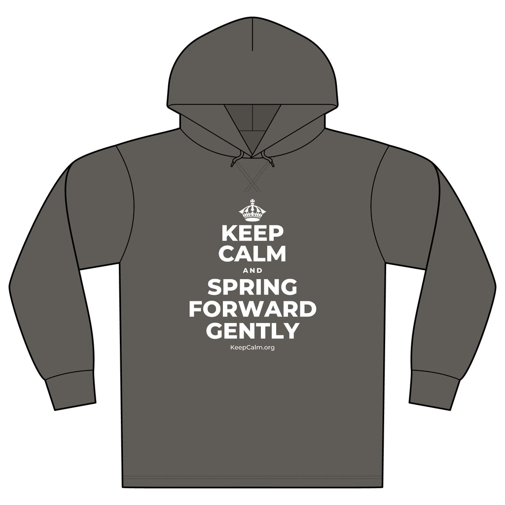 KEEP CALM AND SPRING FORWARD GENTLY Organic Hoodie Tee