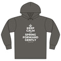 KEEP CALM AND SPRING FORWARD GENTLY Organic Hoodie Tee