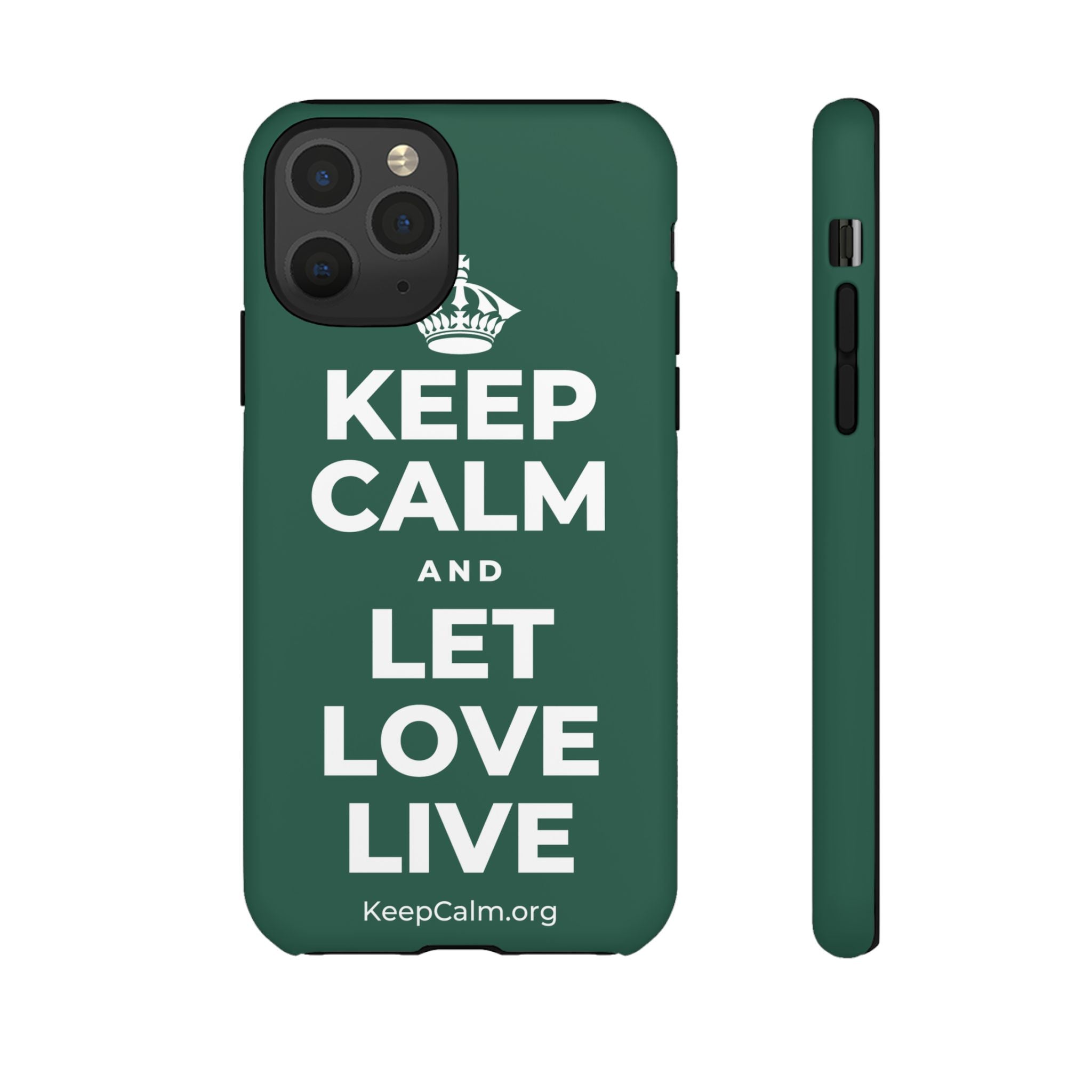 KEEP CALM AND LET LOVE LIVE Phone Case