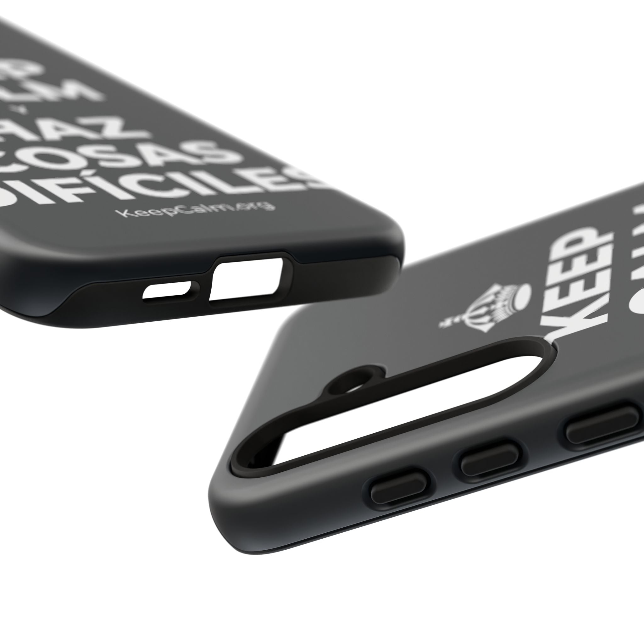 KEEP CALM Y HAZ COSAS DIFÍCILES Phone Case (Dark)