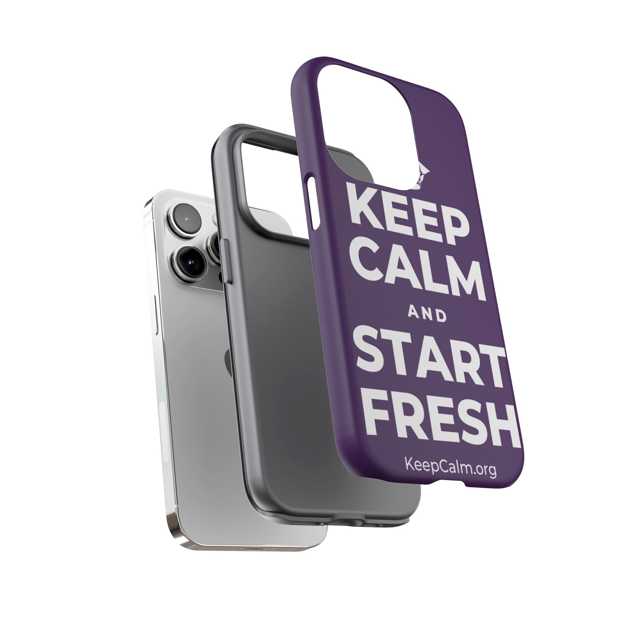 KEEP CALM AND START FRESH Phone Case