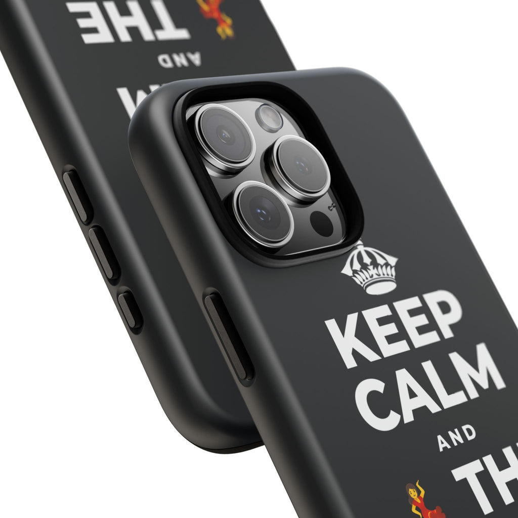 KEEP CALM AND 💃 THE NIGHT AWAY Phone Case (Dark)