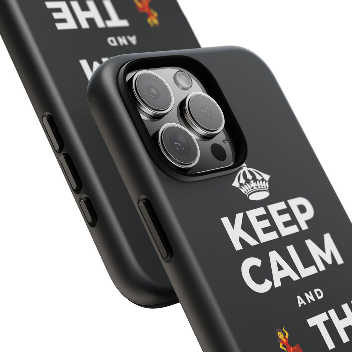 KEEP CALM AND 💃 THE NIGHT AWAY Phone Case (Dark)