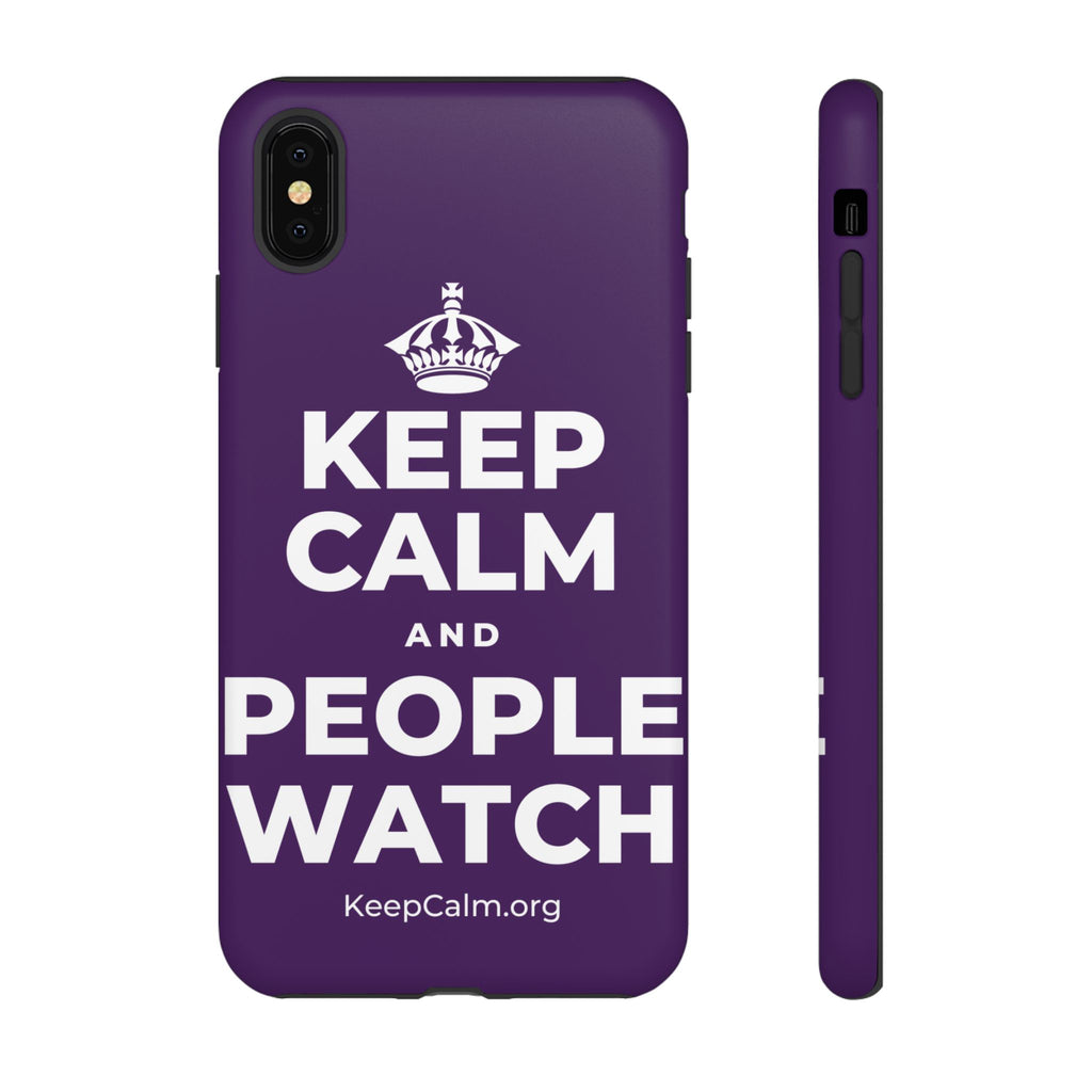 KEEP CALM AND PEOPLE WATCH Phone Case