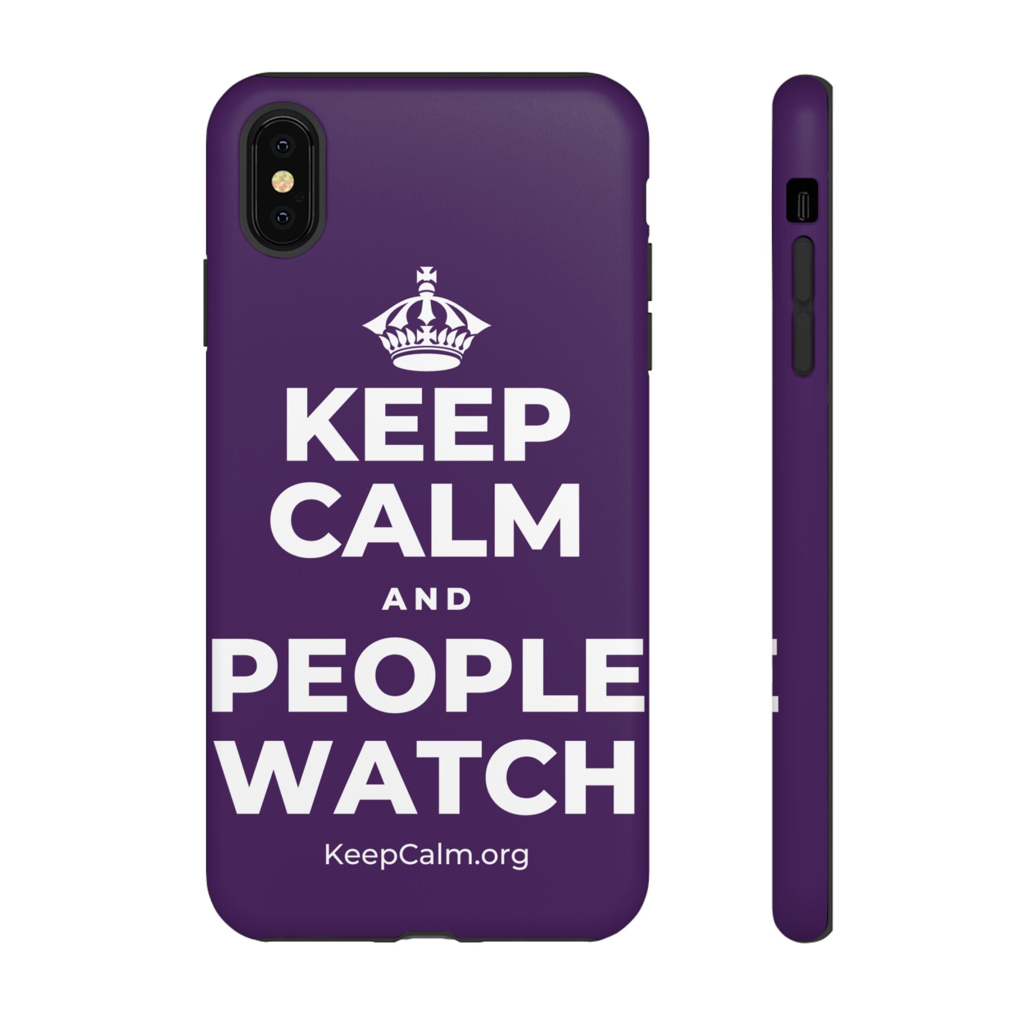 KEEP CALM AND PEOPLE WATCH Phone Case