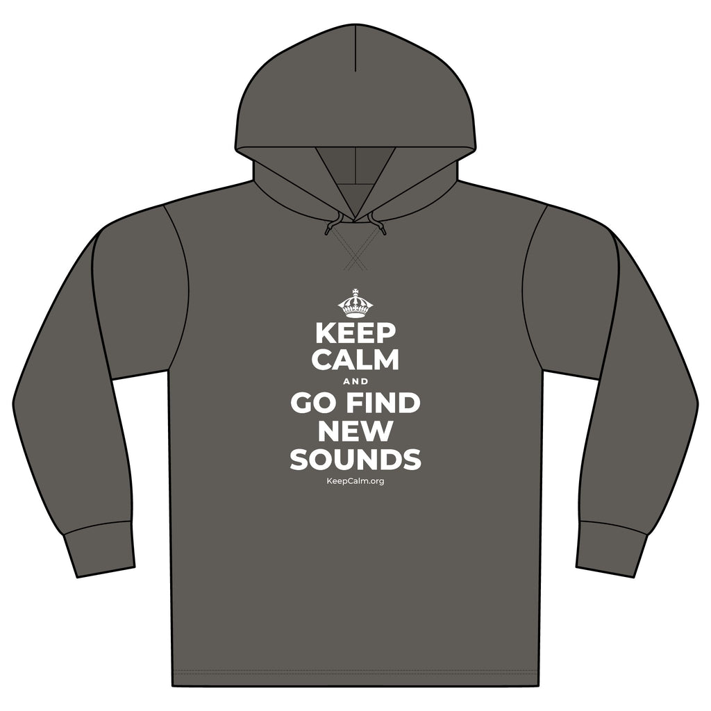 KEEP CALM AND GO FIND NEW SOUNDS Organic Hoodie Tee