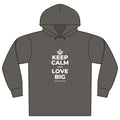 KEEP CALM AND LOVE BIG Organic Hoodie Tee