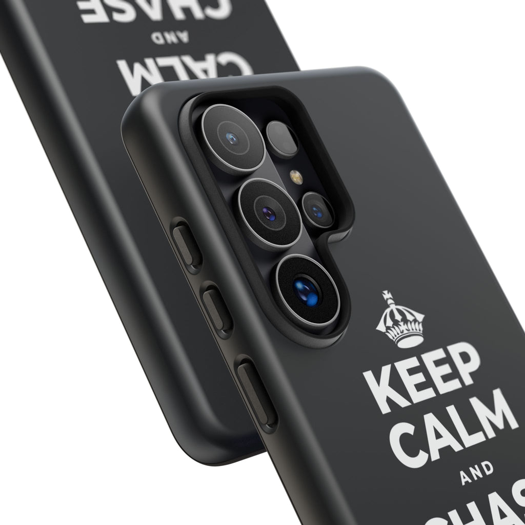KEEP CALM AND CHASE GREATNESS Phone Case (Dark)
