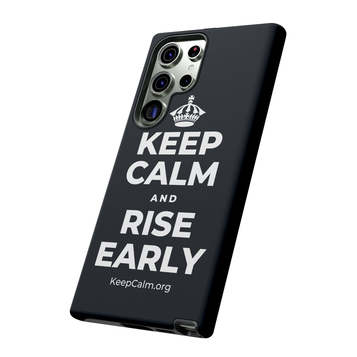 KEEP CALM AND RISE EARLY Phone Case (Dark)