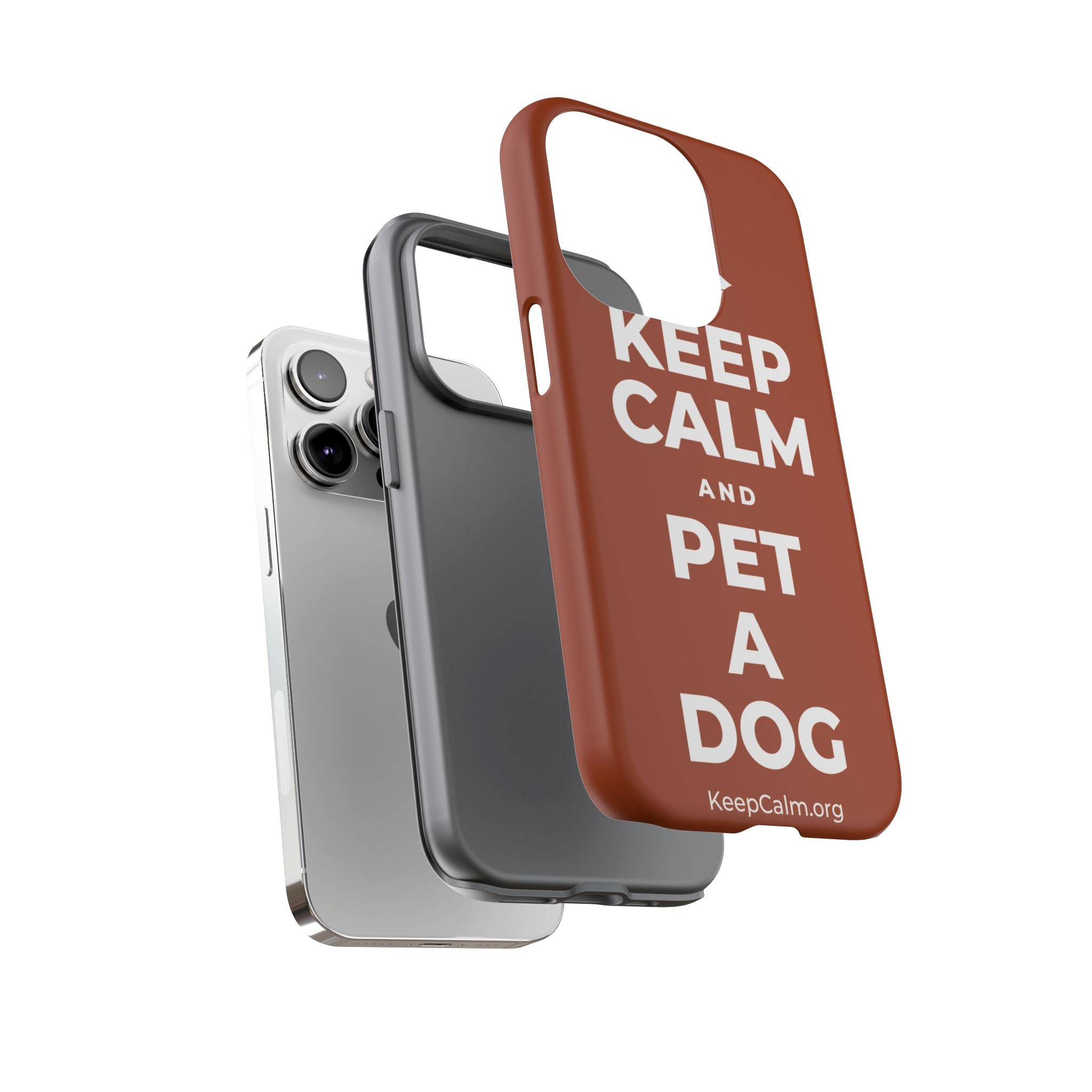 KEEP CALM AND PET A DOG Phone Case